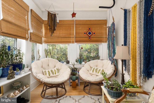 sunroom featuring plenty of natural light