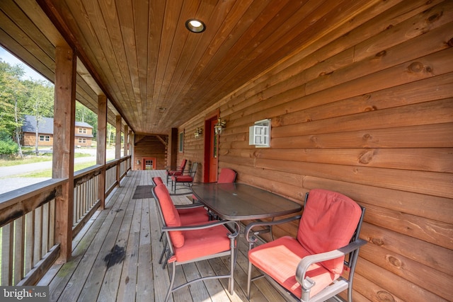 view of wooden terrace