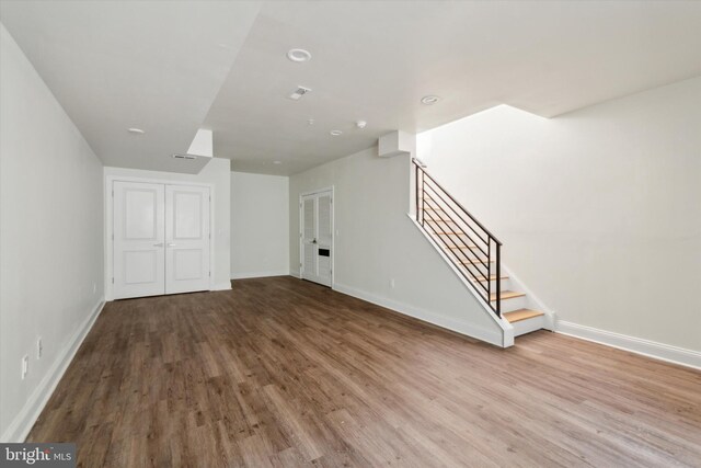 interior space featuring light hardwood / wood-style floors