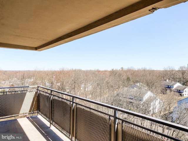 view of balcony