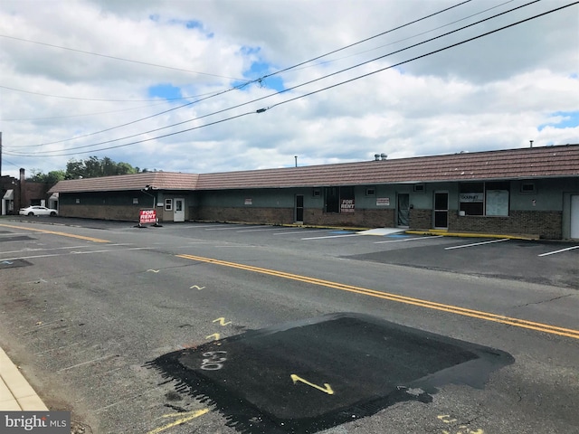 view of uncovered parking lot