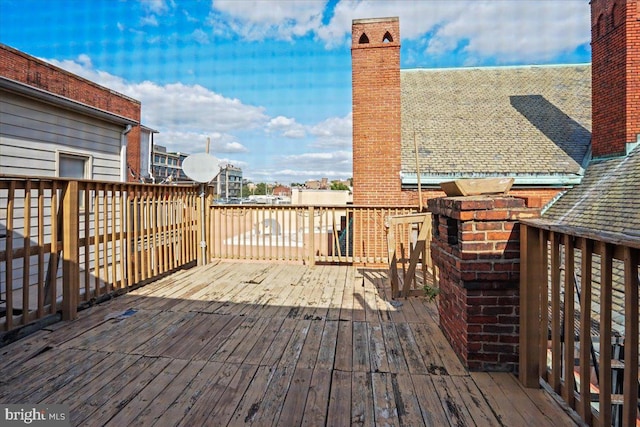 view of wooden terrace