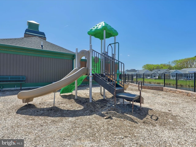 view of jungle gym