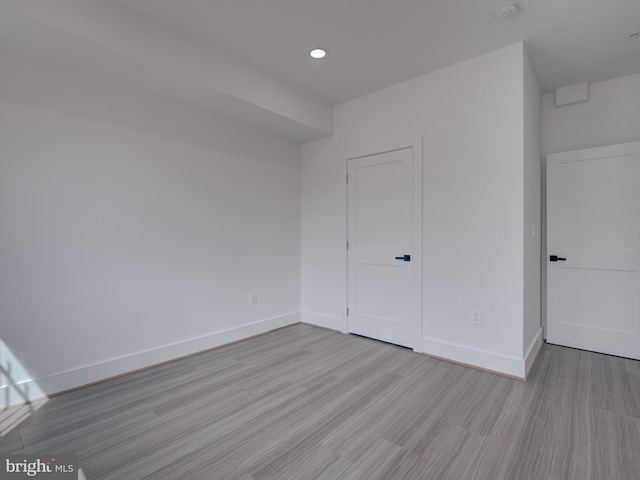 interior space with light wood-type flooring