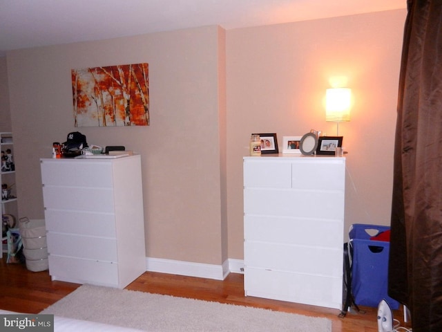 interior space featuring hardwood / wood-style floors