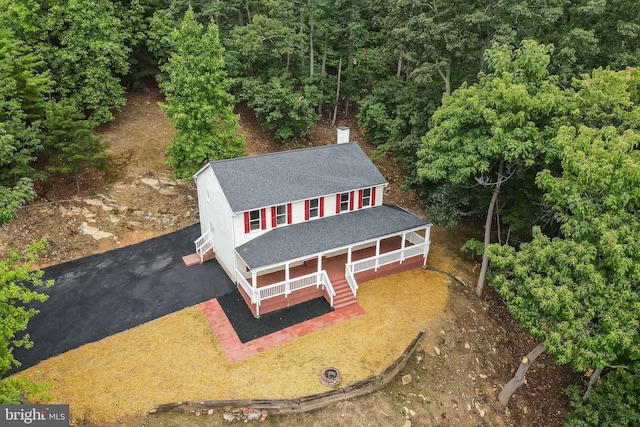 birds eye view of property