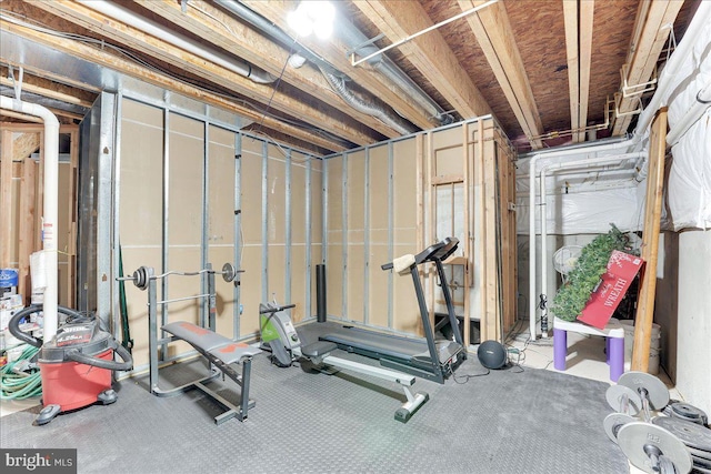 view of exercise room