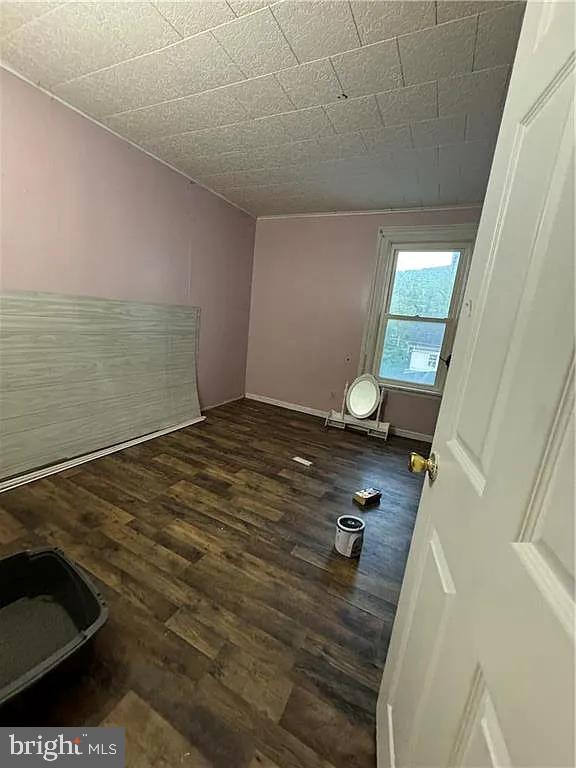 interior space featuring dark hardwood / wood-style floors