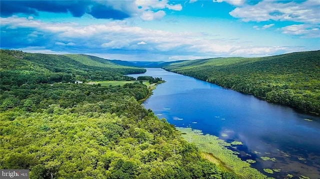 property view of water with a mountain view