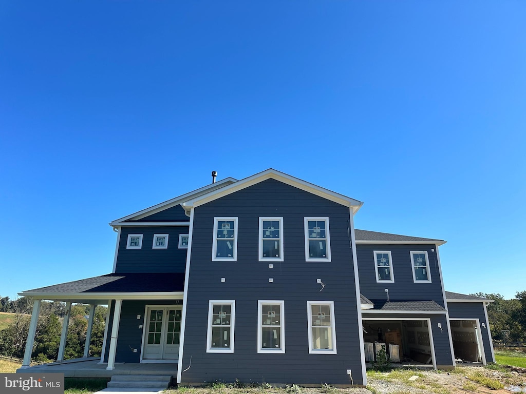 view of front of home with a porch