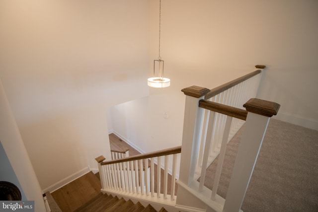 stairs with carpet