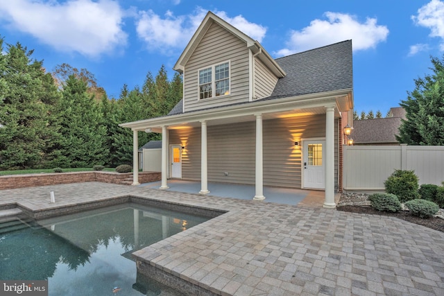 exterior space with a patio