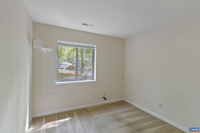 view of carpeted empty room