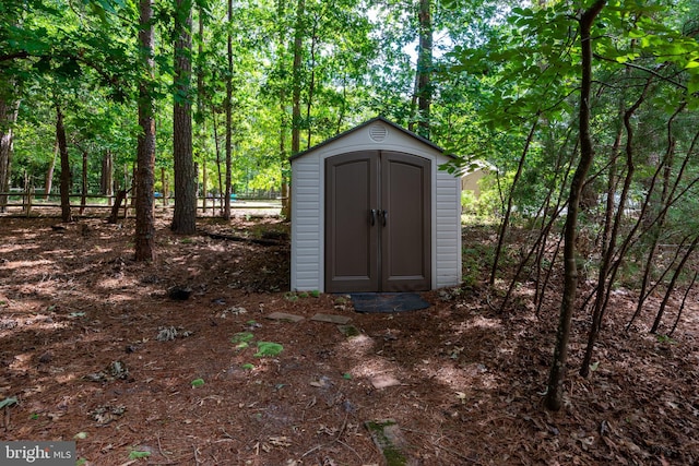 view of outdoor structure