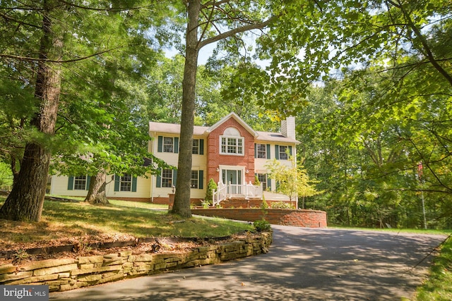 view of colonial home