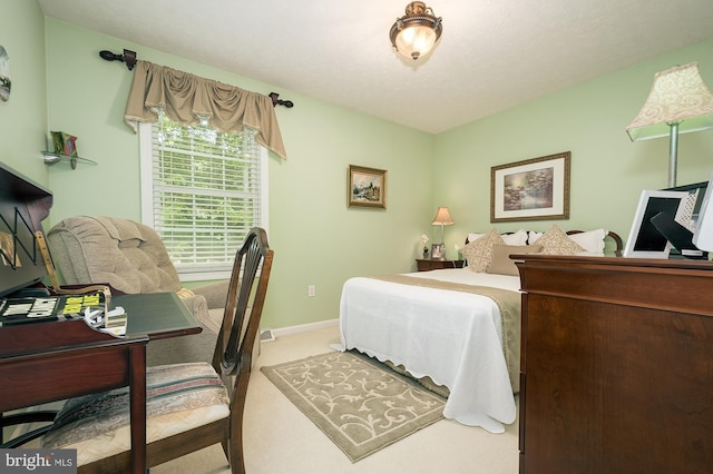 bedroom featuring carpet flooring