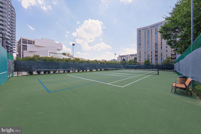 view of tennis court