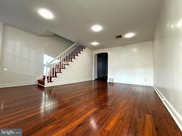 interior space featuring hardwood / wood-style floors