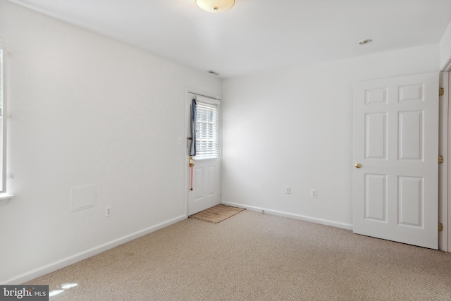 view of carpeted empty room