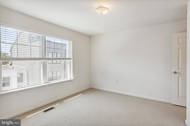 view of carpeted empty room