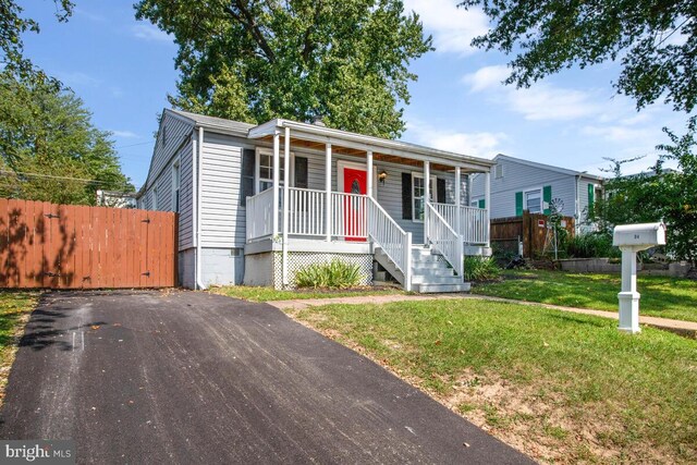 bungalow with a porch