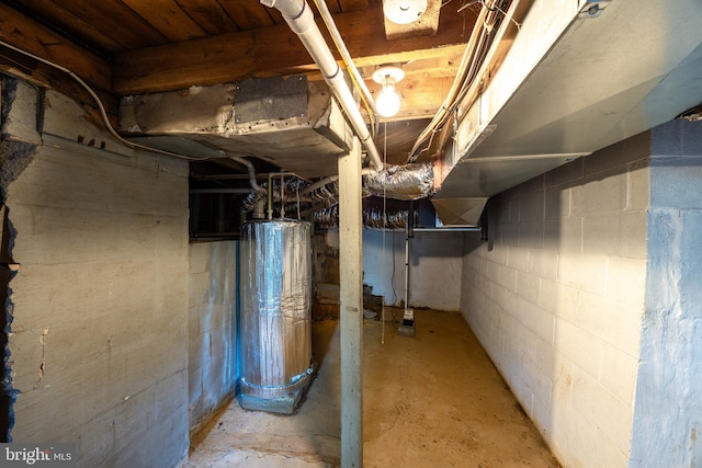 view of basement