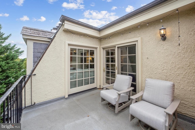 view of patio / terrace featuring a balcony