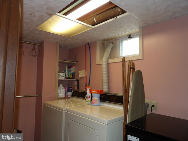 laundry area featuring separate washer and dryer