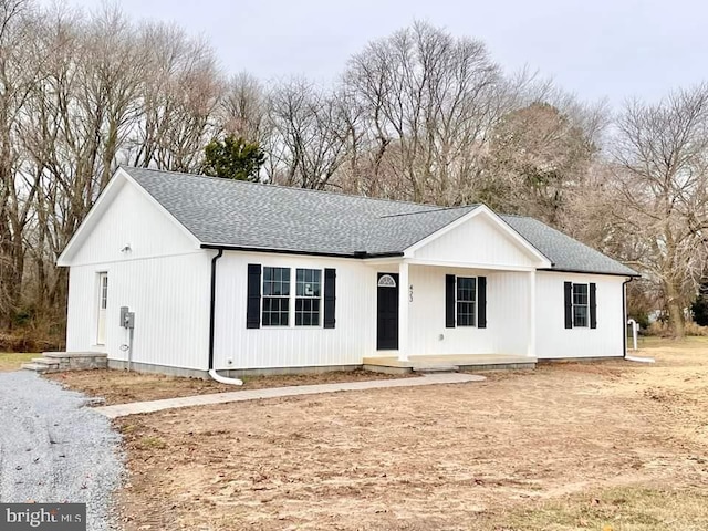 view of modern farmhouse