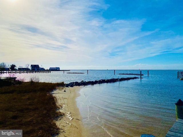 water view featuring a view of the beach