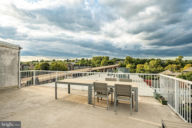 view of patio / terrace featuring outdoor dining area