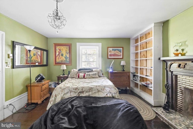 bedroom featuring hardwood / wood-style flooring