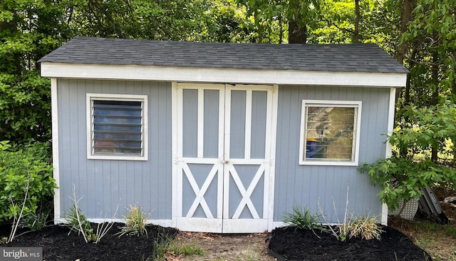 view of outbuilding