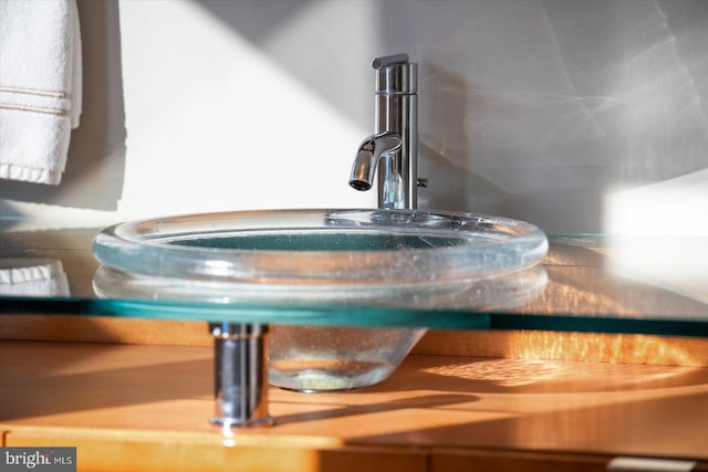 interior details featuring sink