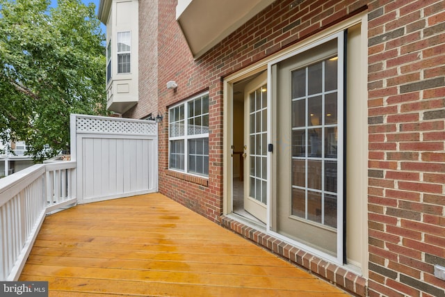 view of patio with a deck