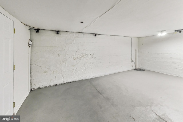 view of basement