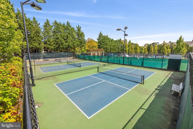 view of sport court