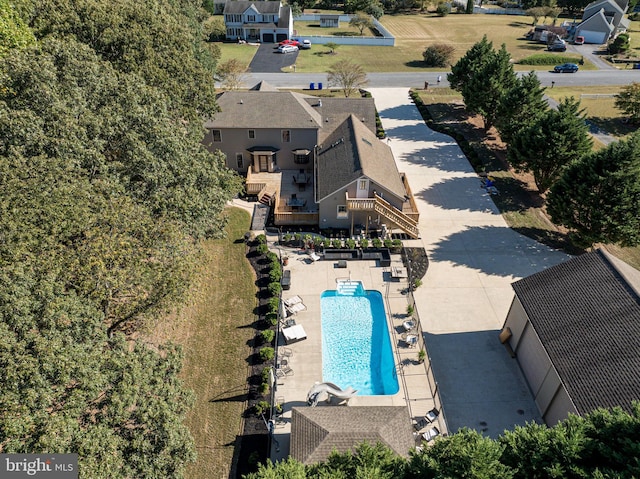 birds eye view of property