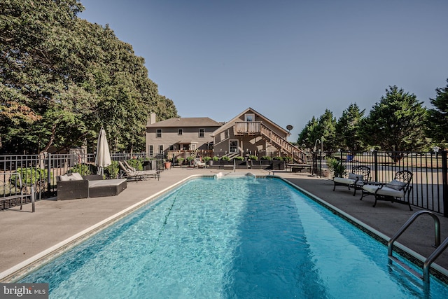 view of pool with a patio