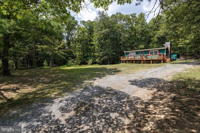 exterior space with a wooden deck