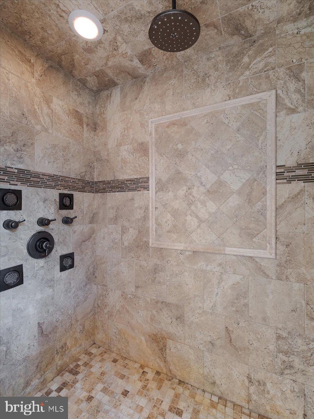 details featuring a tile shower