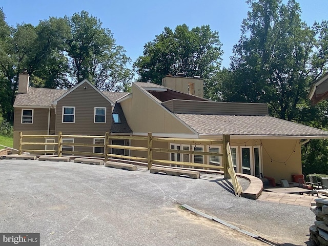 view of front of house featuring a patio area