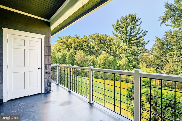 view of balcony