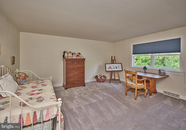 view of carpeted office