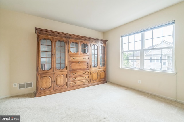 interior space featuring carpet floors