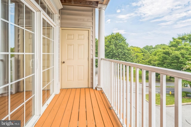 view of balcony