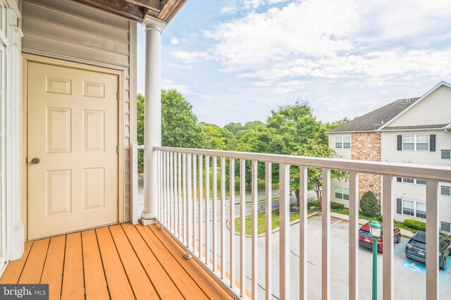 view of balcony