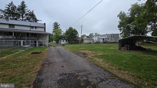 view of road