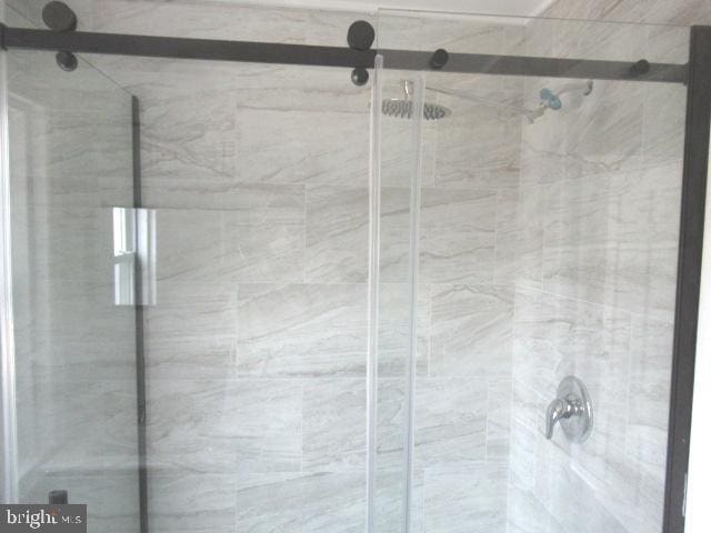 interior details with walk in shower