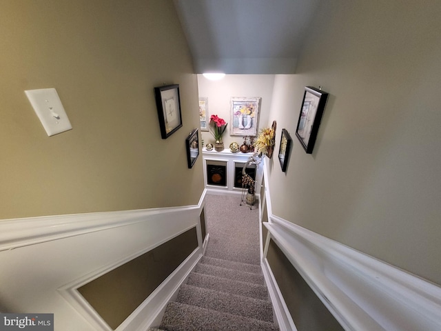 stairway with carpet